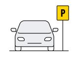 Parkplätze und gute Anbindung an A44 und A445